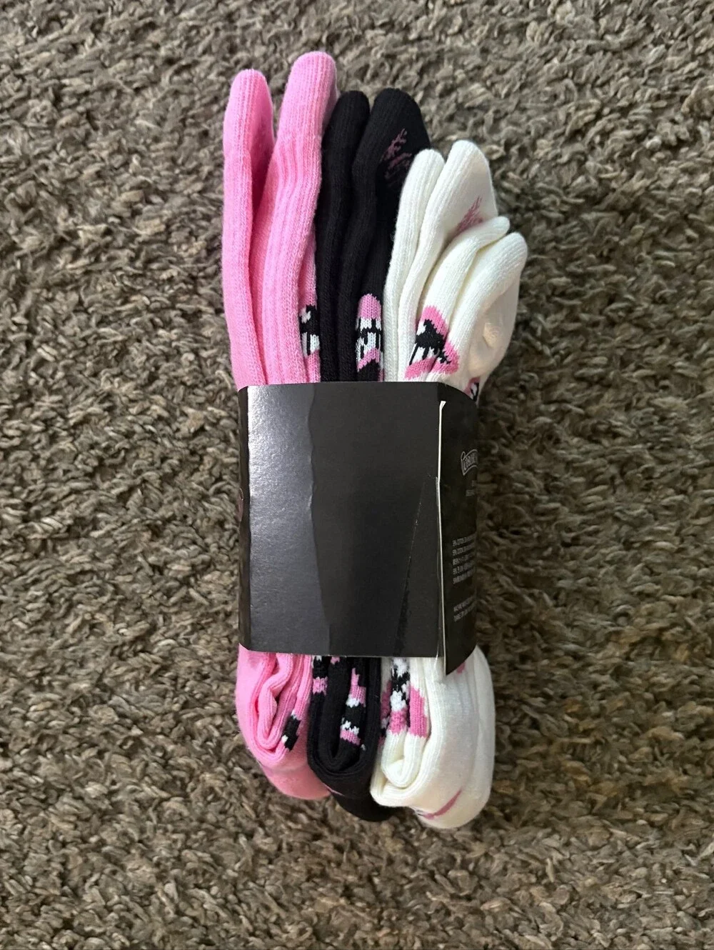 Chrome Hearts Matty Boy Chomper Socks 'Pink/White/Black'